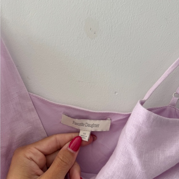FAVORITE DAUGHTER Josette Linen Purple Dress 10 - Picture 7 of 7